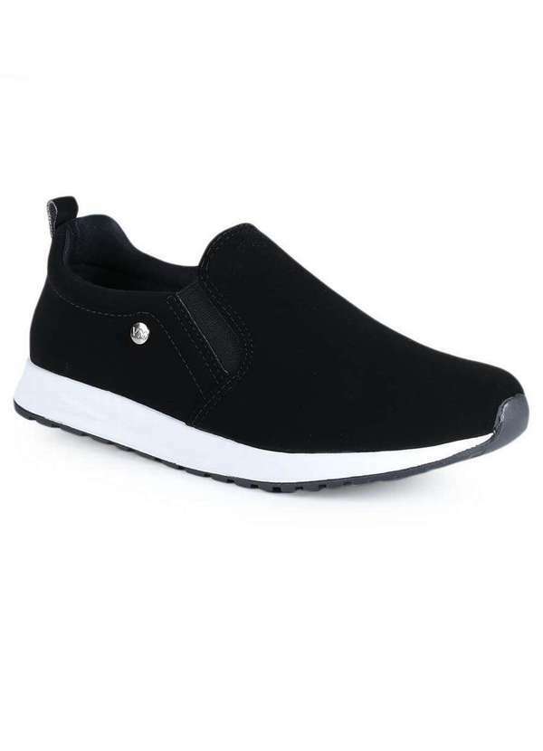 Via Marte - Tênis Jogging Feminino Via Marte Routine Preto
