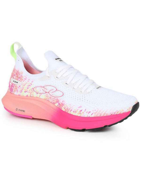 Olympikus - Tênis Running Olympikus Feminino Voa Colors Branco