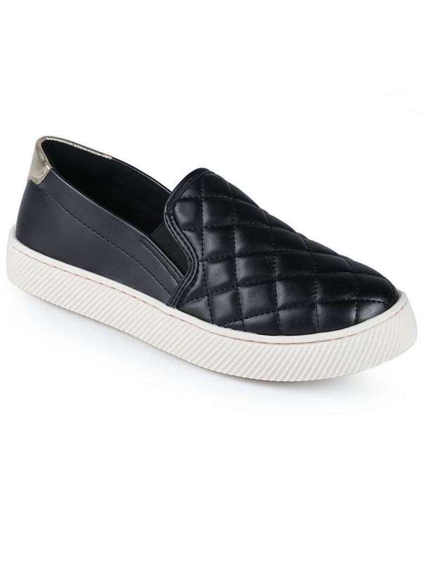 Modare - Tênis Slip On Feminino Modare Matelassê Preto