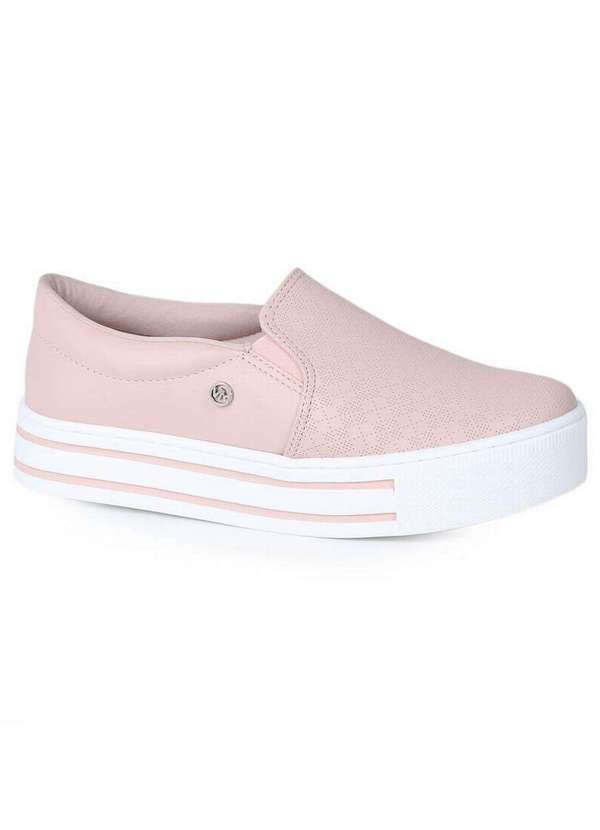 Via Marte - Tênis Slip On Feminino Via Marte Furo Nude