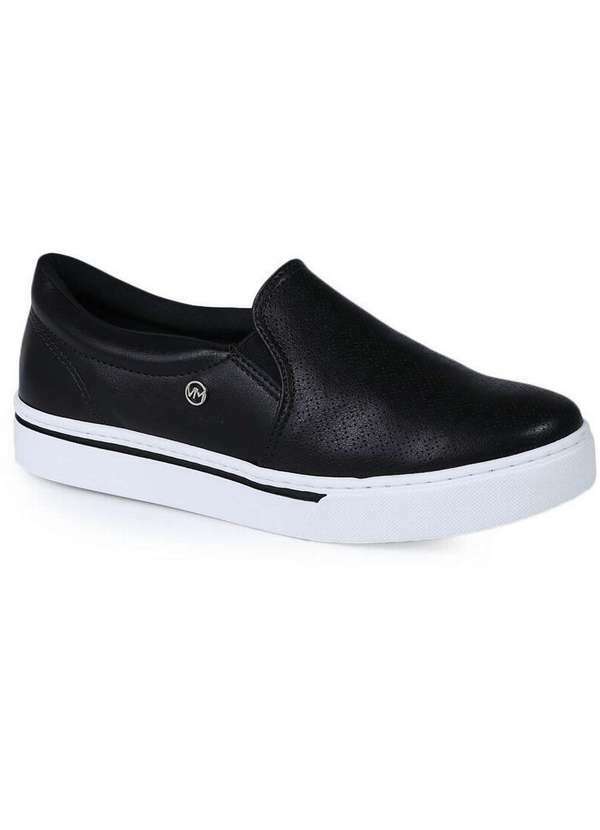 Via Marte - Tênis Slip On Feminino Via Marte Preto