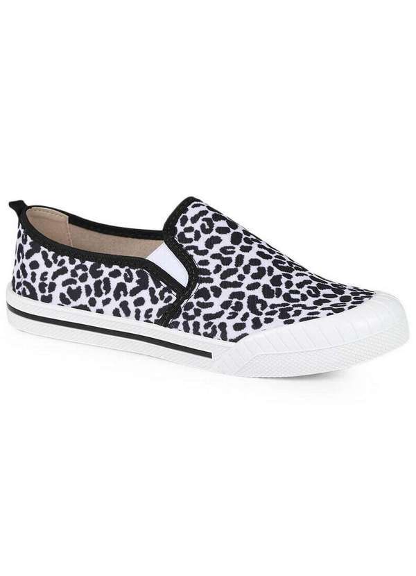 Moleca - Tênis Slip On Moleca Feminino Color Branco