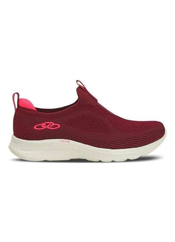 Olympikus - Tênis Training Feminino Olympikus Knit Neutro Vinho