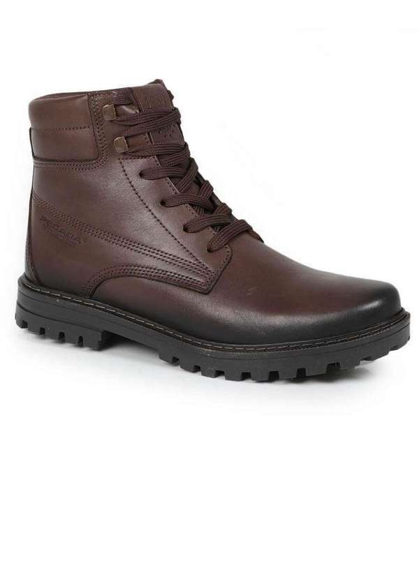Pegada - Bota Coturno Masculina Pegada Clássica Marrom
