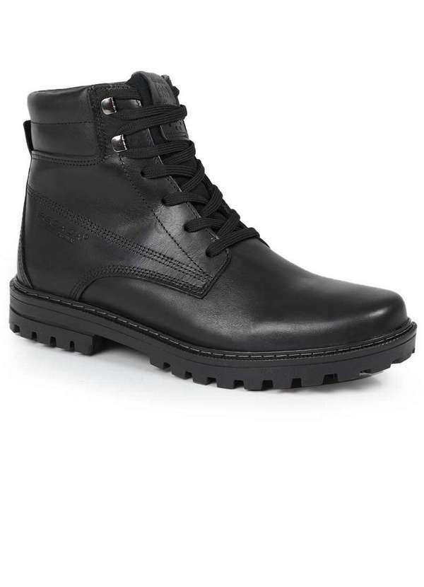 Pegada - Bota Coturno Masculina Pegada Clássica Preto