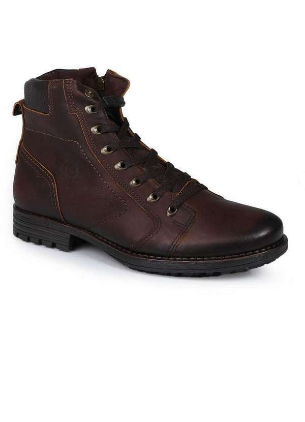 Pegada - Bota Coturno Masculina Pegada Zíper Tech Cafe