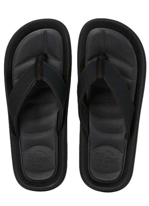 Br Sport - Chinelo Masculino Br Sport Tiras Largas Preto
