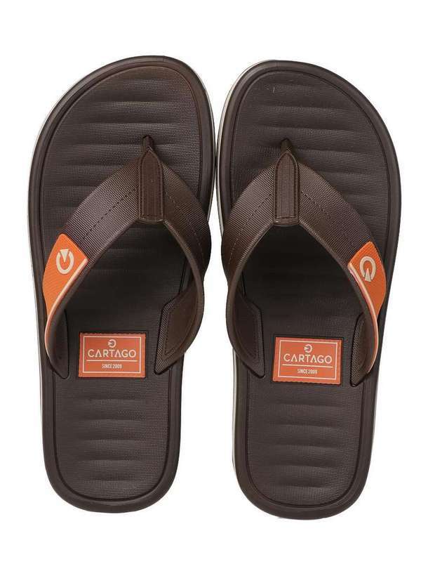 Cartago - Chinelo Masculino Cartago Paris Dedo Marrom