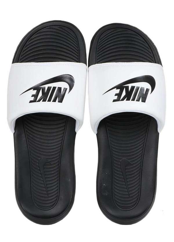 Nike - Chinelo Slide Masculino Nike Versátil e Estilo Preto e Branco