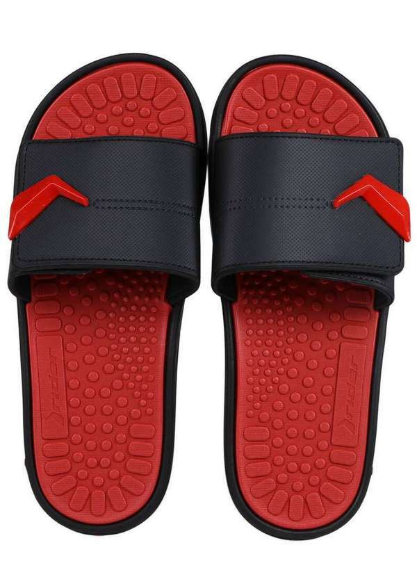 Rider - Chinelo Slide Rider Infinity Fuse Preto e Vermelho
