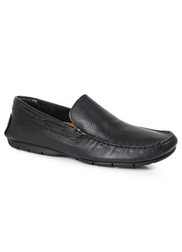 Leve Comfort Sapato Mocassim Masculino Leve Comfort Driver Preto