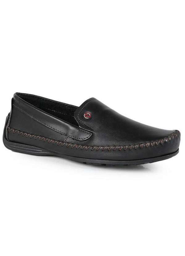 Pegada - Sapato Mocassim Masculino Pegada 140771 Csg Preto