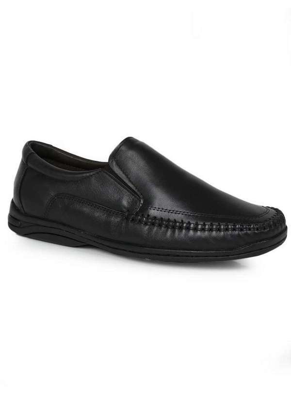 Perfetto - Sapato Mocassim Masculino Perfetto Costuras Preto