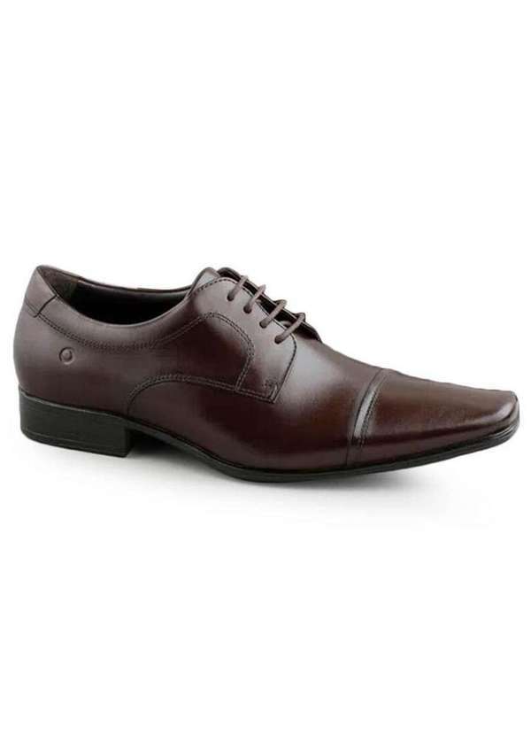 Democrata - Sapato Social Masculino Democrata Aspen Cadarço Chocolate