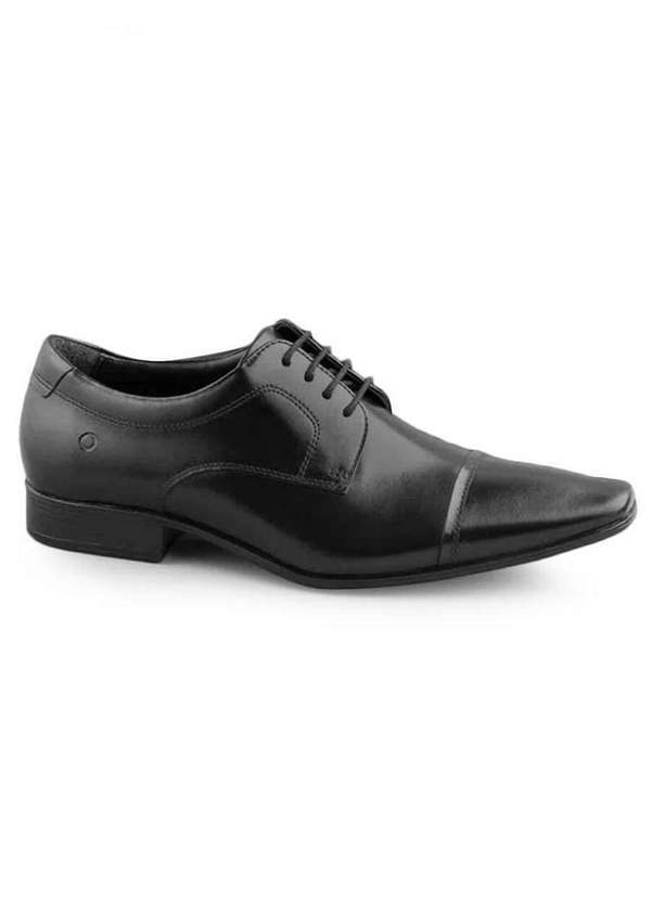 Democrata - Sapato Social Masculino Democrata Aspen Cadarço Preto