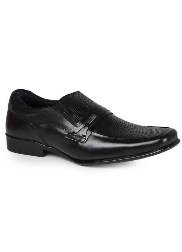 Rafarillo - Sapato Social Masculino Rafarillo Recortes Preto