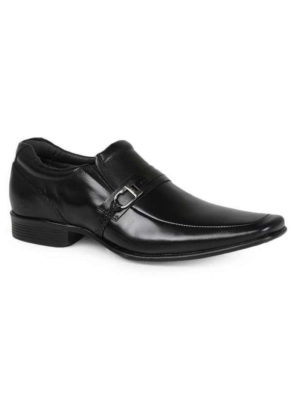 Rafarillo - Sapato Social Masculino Rafarillo Tira Trançada Preto