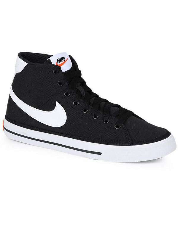 Nike - Tênis Casual Masculino Nike Court Legacy Preto e Branco