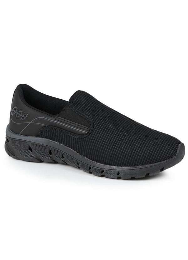 Black Free - Tênis Esportivo Masculino Black Free Elástico Preto