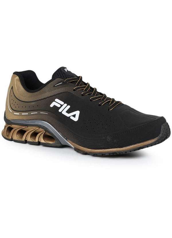 Fila - Tênis Training Masculino Fila Degradê Preto e Amarelo