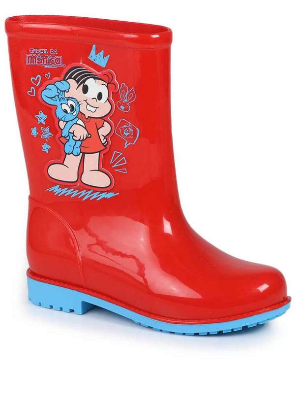 Grendene - Galocha Infantil Grendene Turma da Mônica Vermelho
