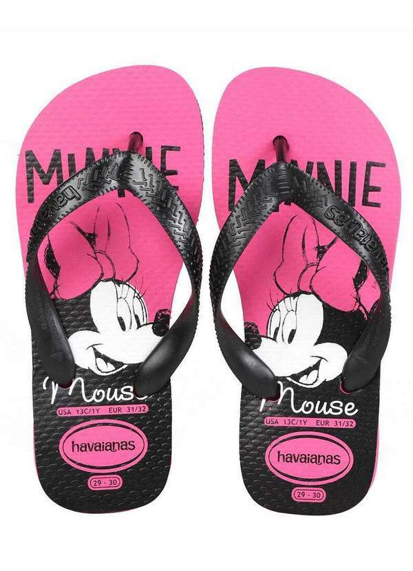 Havaianas - Chinelo Infantil Havaianas Top Disney Minnie Rosa
