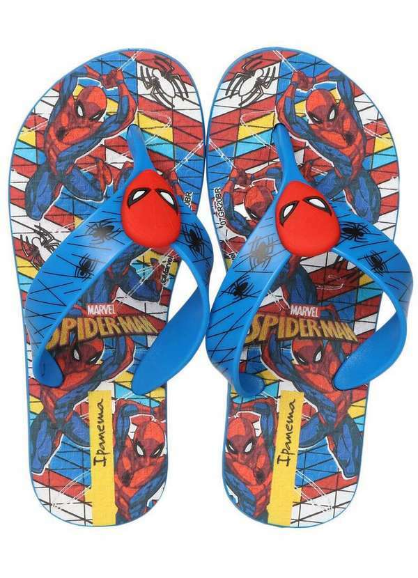 Ipanema - Chinelo Infantil Ipanema Homem Aranha Detalhe Azul