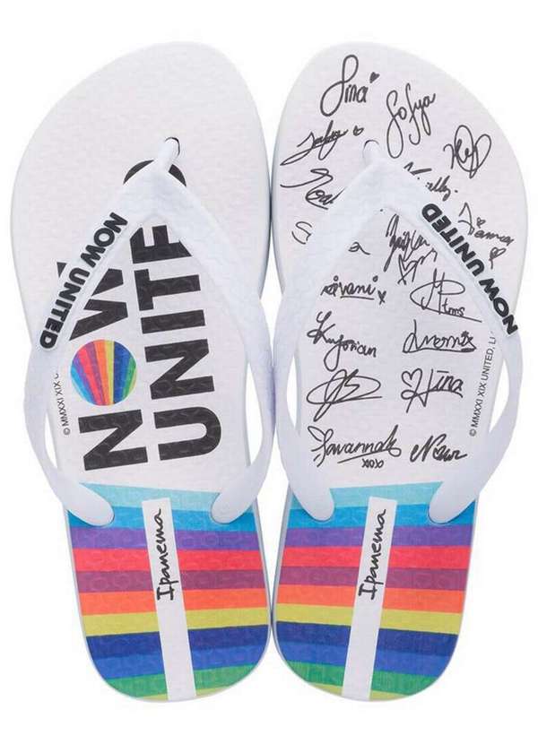Ipanema - Chinelo Infantil Ipanema Now United Básico Branco