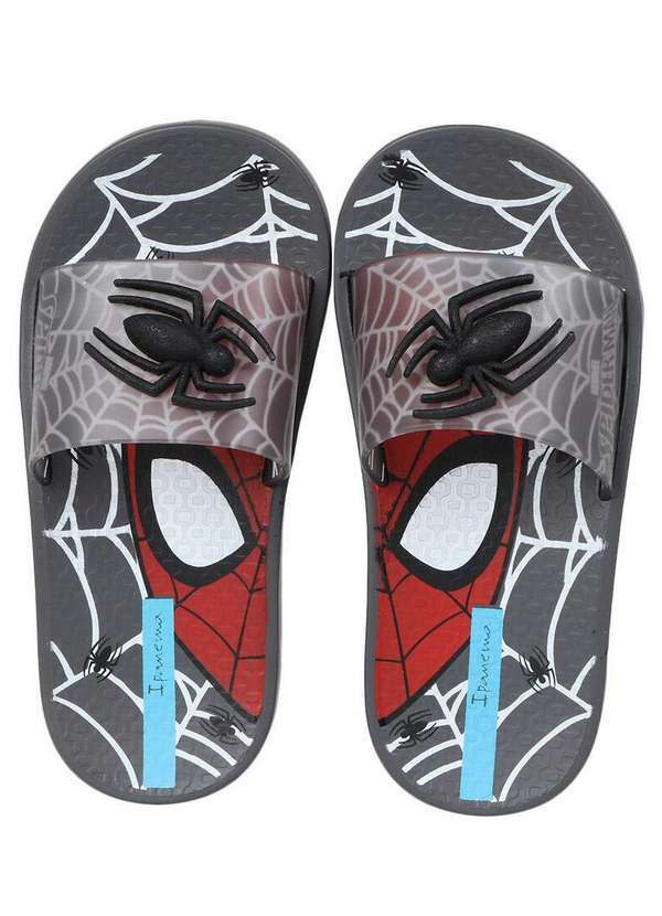 Ipanema - Chinelo Slide Infantil Ipanema Spider-Man Grafite