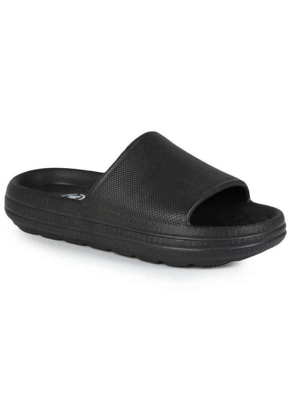 Molekinho - Chinelo Slide Infantil Molekinho Monocromático Preto