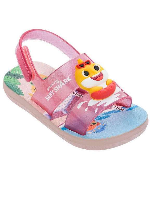 Grendene - Sandália Infantil Grendene Baby Shark Rosa