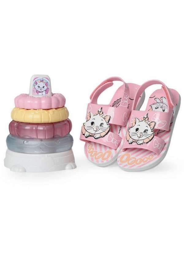 Grendene - Sandália Infantil Grendene Gatinha Marie Rosa