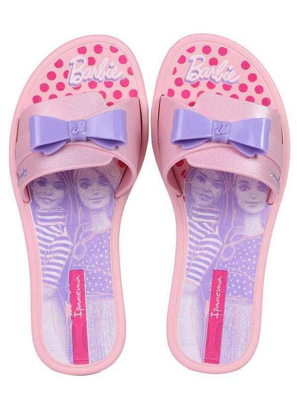 Ipanema - Tamanco Rasteiro Infantil Ipanema Barbie Rosa