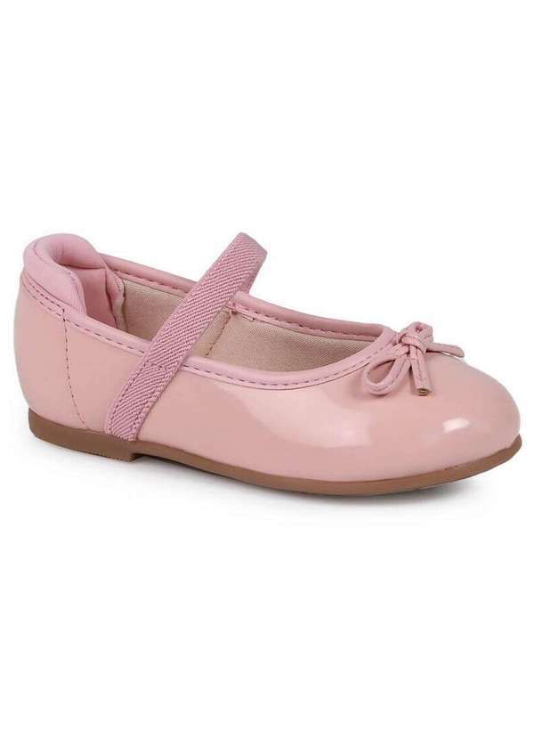 Molekinha - Sapatilha Infantil Molekinha Boneca Verniz Rosa