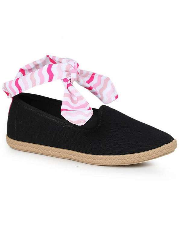 Molekinha - Sapatilha Infantil Molekinha Laço Estilizado Preto