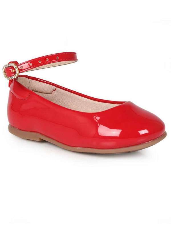 Molekinha - Sapatilha Infantil Molekinha Pulseira com Strass Vermelho