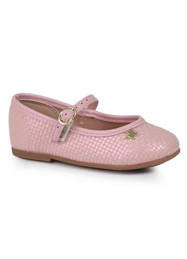 Molekinha - Sapatilha Infantil Molekinha Quadriculado Rosa 1