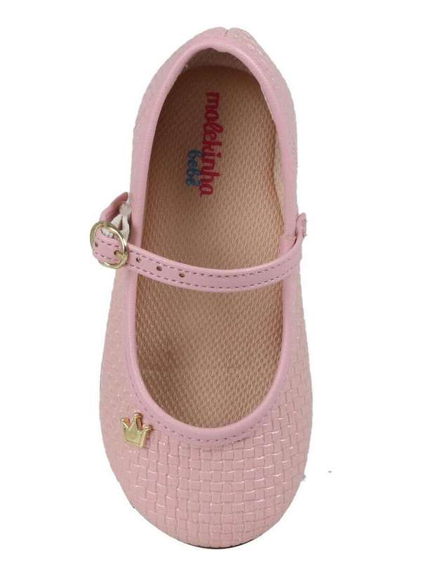 Molekinha - Sapatilha Infantil Molekinha Quadriculado Rosa 4
