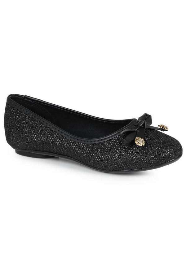 Molekinha - Sapatilha Infantil Molekinha Tela Preto