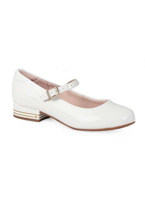 Molekinha - Sapato Boneca Infantil Molekinha Verniz Branco