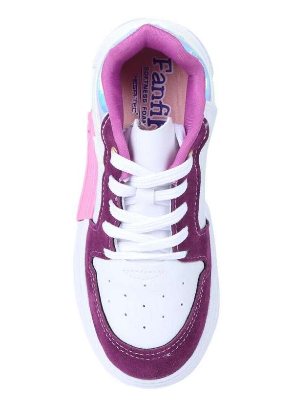 Kidy - Tênis Casual Infantil Kidy Fanfik Teens Branco 4