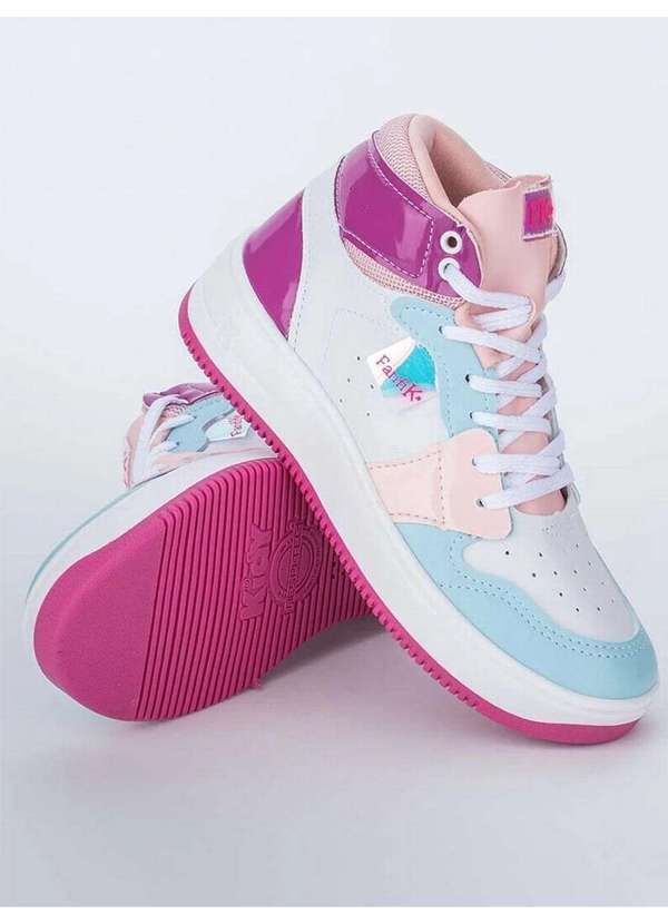 Kidy - Tênis Casual Infantil Kidy Fanfik Teens Branco 5