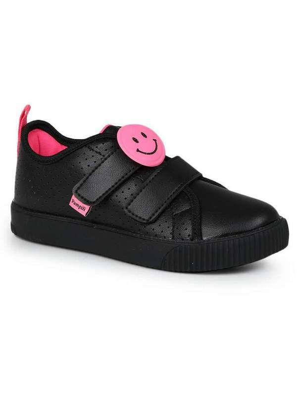 Pampili - Tênis Casual Infantil Pampili Monocromático Preto