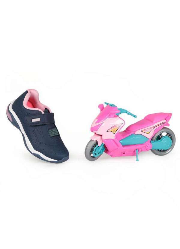 Kidy - Tênis Infantil Kidy Respi-Tec Moto Marinho