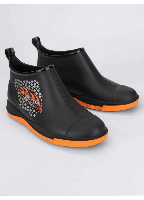 Grendene - Galocha Infantil Grendene Hotweels Preto