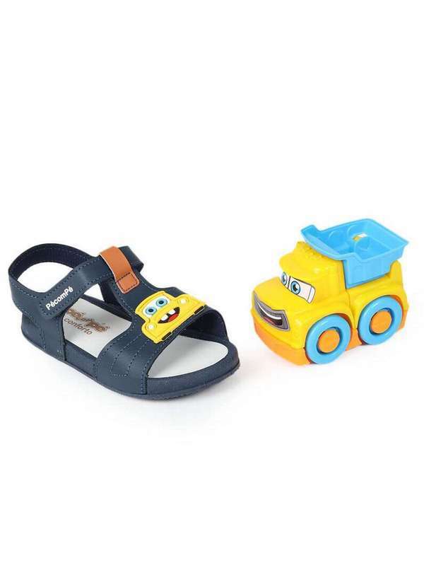 Pé com Pé - Papete Infantil Pé com Pé Charme e Conforto Marinho
