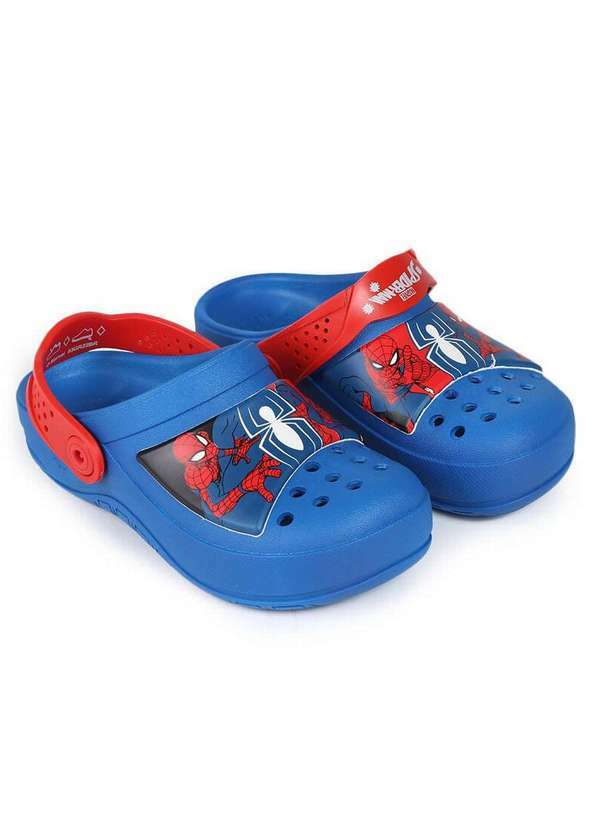 Grendene - Sandália Clog Infantil Grendene Homem-Aranha Azul e Vermelho