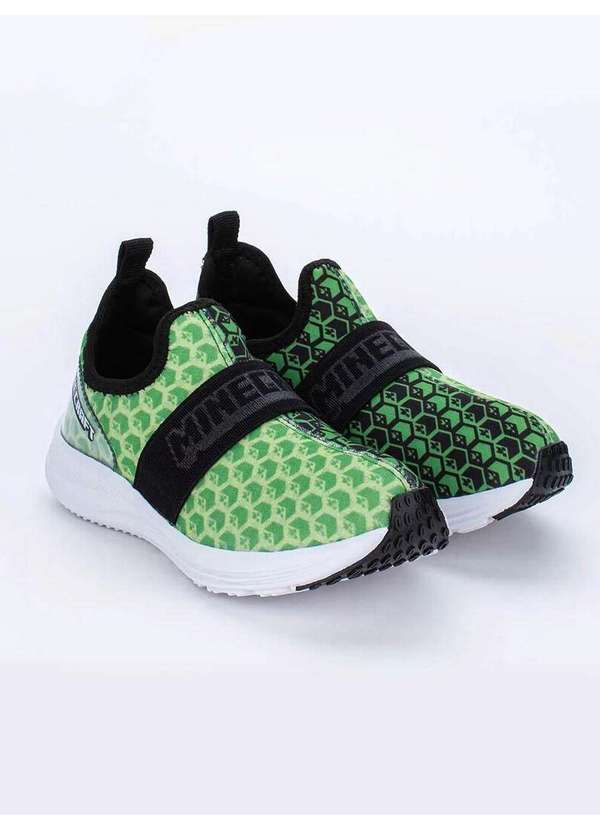 Kidy - Tênis Casual Infantil Kidy Minecraft Energy Verde