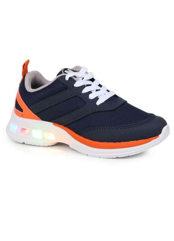 Molekinho - Tênis Casual Infantil Molekinho Led Marinho