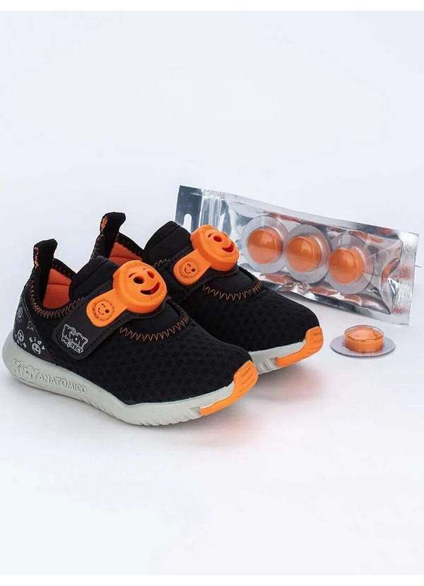 Kidy - Tênis Esportivo Infantil Kidy Mini Repelente Preto